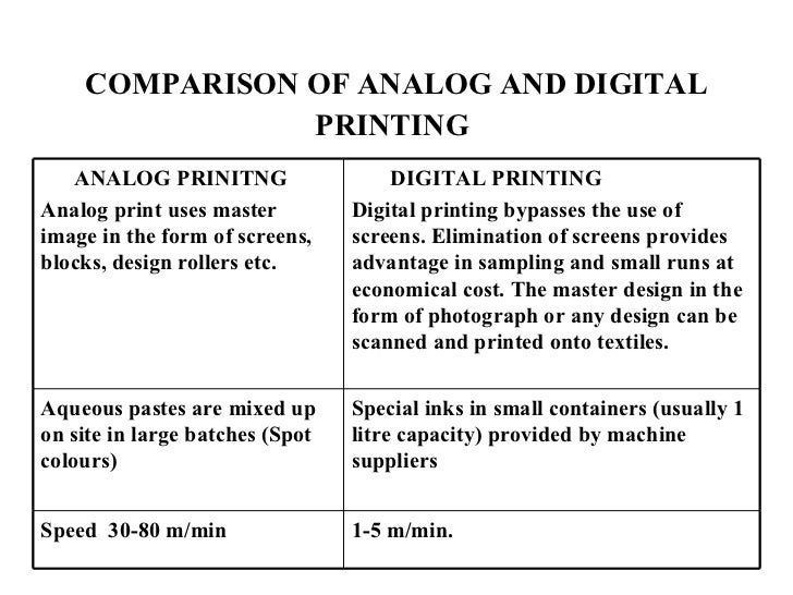 2. analog and digital priniting