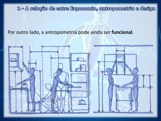 Por outro lado, a antropometria pode ainda ser funcional.
 