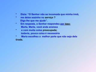 *      lavando-as                              *      com óleo e vinho;                              *      levou-o a uma pensão                              *      e cuidou dele.                              *      Entregando-as ao hospedeiro                              *      disse-lhe: “Cuide bem dele,                              *      e o que você gastar a mais,                              *      na volta pagarei”.                                     O que você acha? –                              *      Qual dos três comportou como próximo do homem                                      que caiu nas mãos dos assaltantes?”                              *       O jurista respondeu: “Aquele que o tratou com                               bondade”.                              *      “Vá e faça o mesmo!” (38)