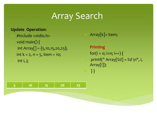 Arrays in Data | PPT