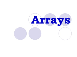 Arrays 