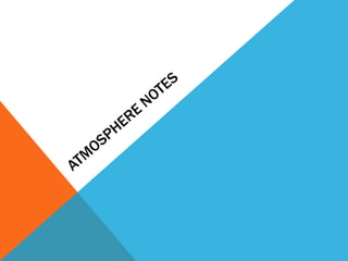 Atmosphere Notes 