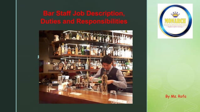 2 BAR JOB DESCRIPTION pptx 2-bar-job-description-pptx