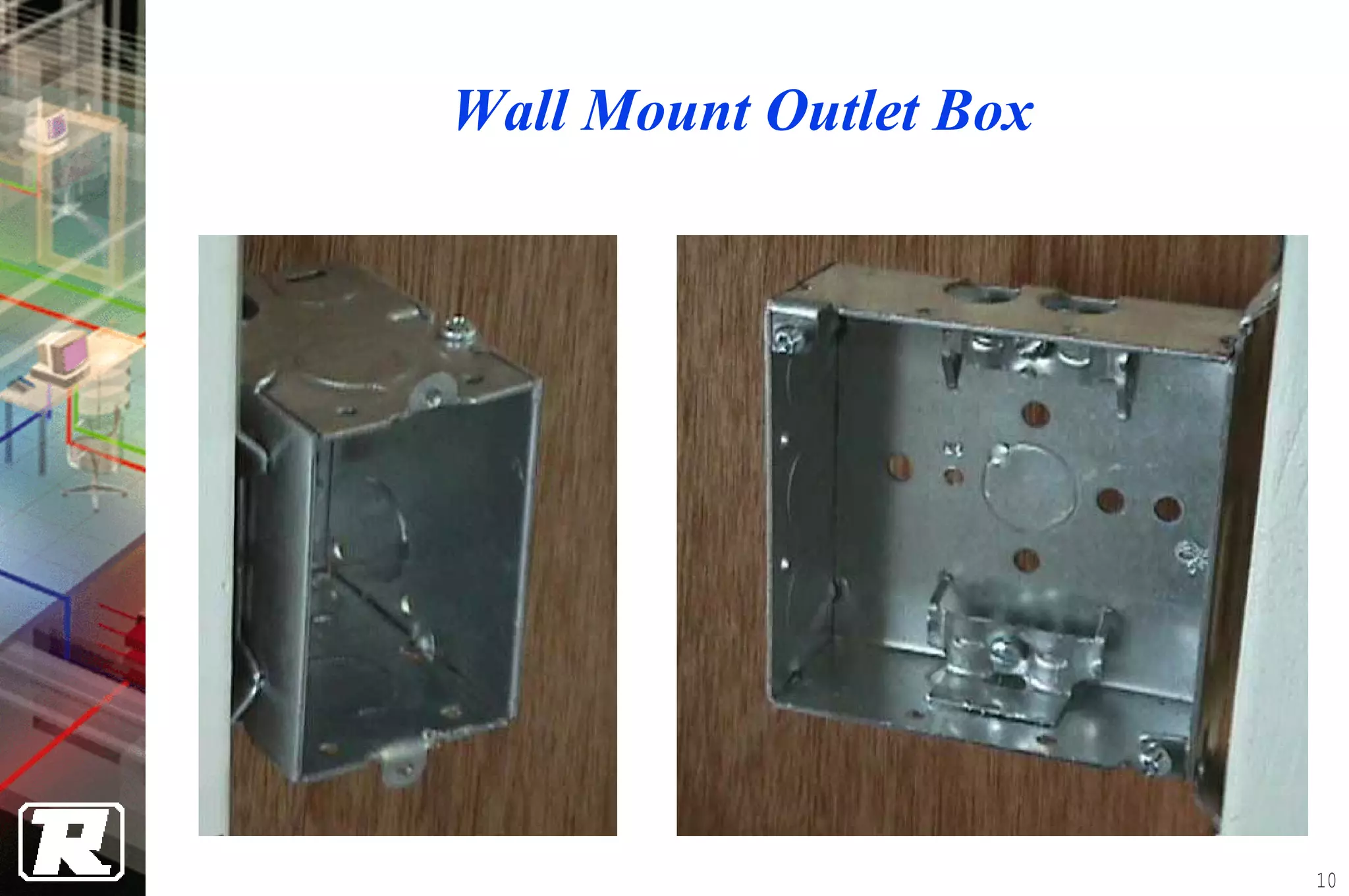 Wall Mount Outlet Box




                        10
 