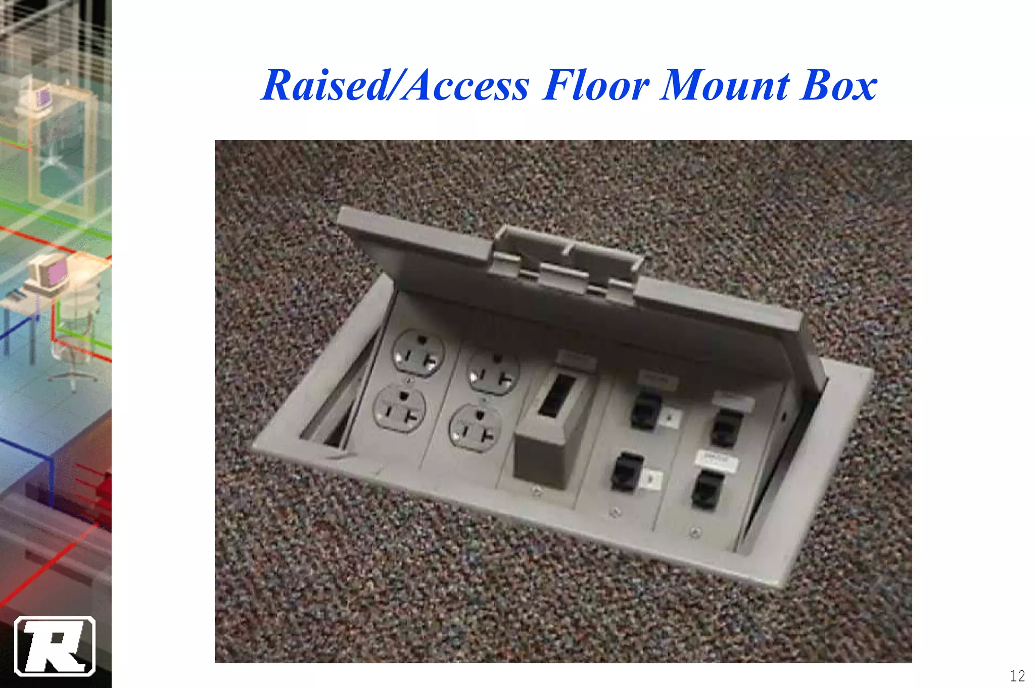 Raised/Access Floor Mount Box




                                12
 