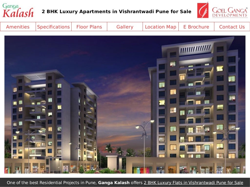 2 BHK Luxury Apartments in Vishrantwadi Pune for Sale at Ganga Kalash