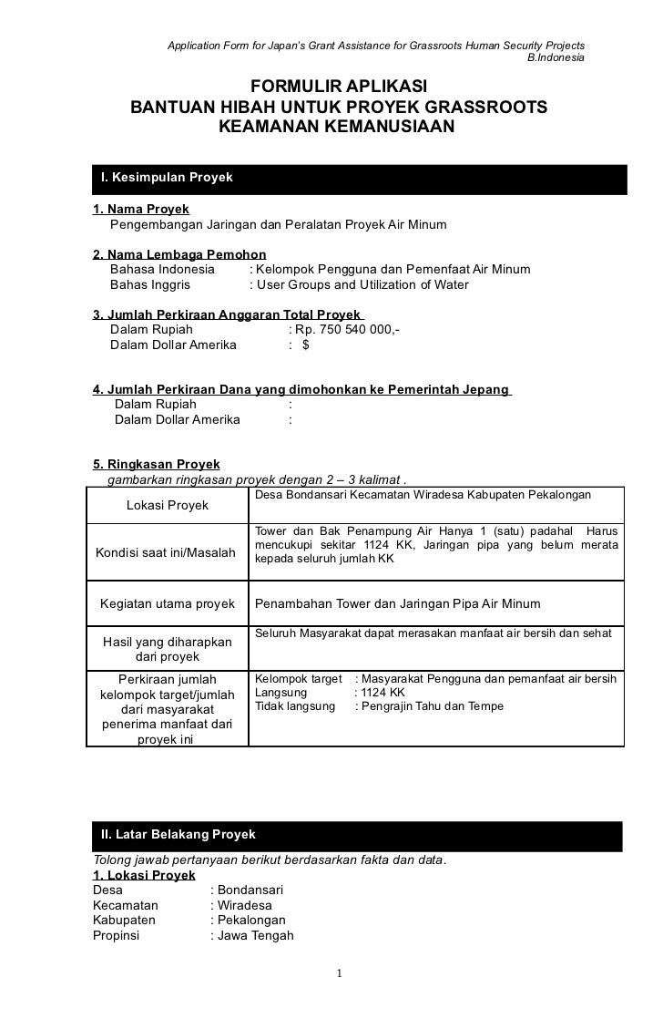 2. b indonesia application form