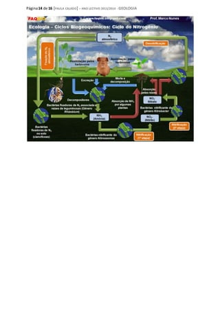 Página14 de 16 [PAULA CALADO] – ANO LECTIVO 2013/2014 - GEOLOGIA
 