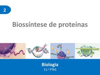 2
Biossíntese de proteínas
Biologia
11.o PTAS
 