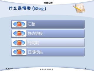 什么是博客 (Blog) 01/19/10 南京大学软件学院 