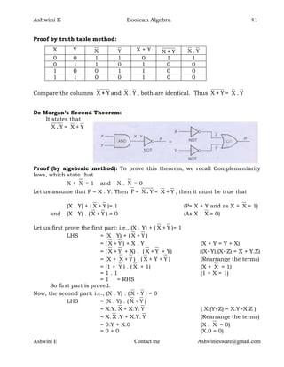 2nd PUC computer science chapter 2 boolean algebra 1 | PDF