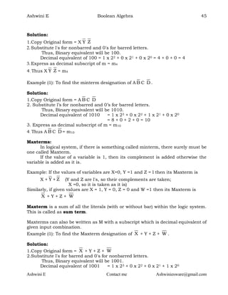 2nd PUC computer science chapter 2 boolean algebra | PDF | Programming ...