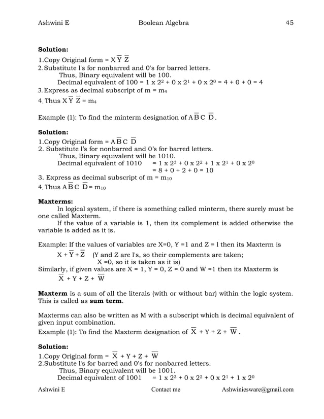 2nd PUC computer science chapter 2 boolean algebra | PDF | Programming ...
