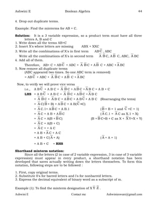 2nd PUC computer science chapter 2 boolean algebra | PDF