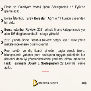 Borsa İstanbul 2021
