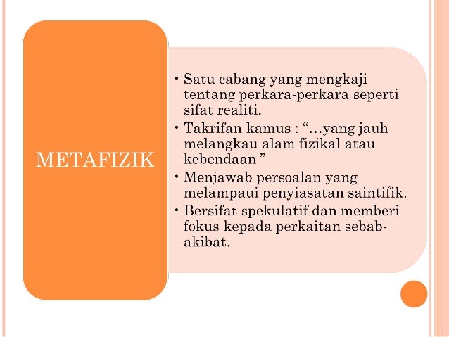 Cabang Cabang Falsafah