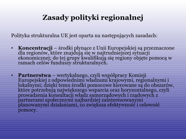 Cele Polityki Regionalnej 2007 2013 - 2. Cele polityki regionalnej