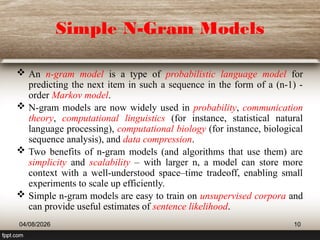 Comprehensive Overview of N-Gram Language Models in NLP | PPTX