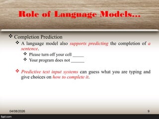 Comprehensive Overview of N-Gram Language Models in NLP | PPTX