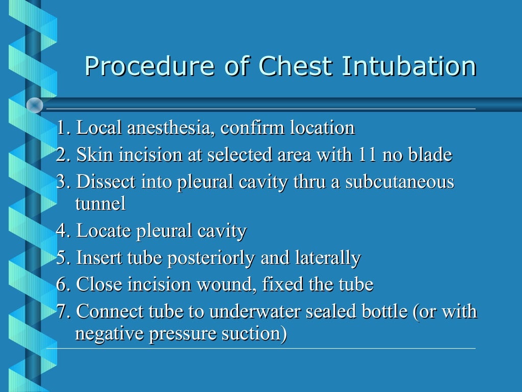 2. chest tube drainage