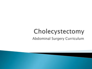 Abdominal Surgery Curriculum
 