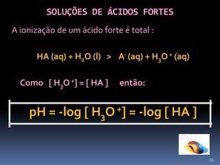 Espécies QuímicasBásicasaquímicas que em solução só aceitam protões;NH3CH3COO - CO3 2-OH- 30