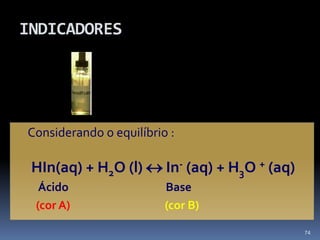 Titulações Ácido-Base                         Ácido forte-base forte – pHeq. = 7TITULAÇÕES          Ácido forte-base fraca – pHeq. < 7( 25ºC )                                     Ácido fraco-base forte – pHeq. > 767