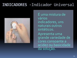 ÁCIDO FRACO--BASE FORTEreacção que ocorre CH3COOH (aq) + HO- (aq)  CH3COO- (aq) + H2O (l)71