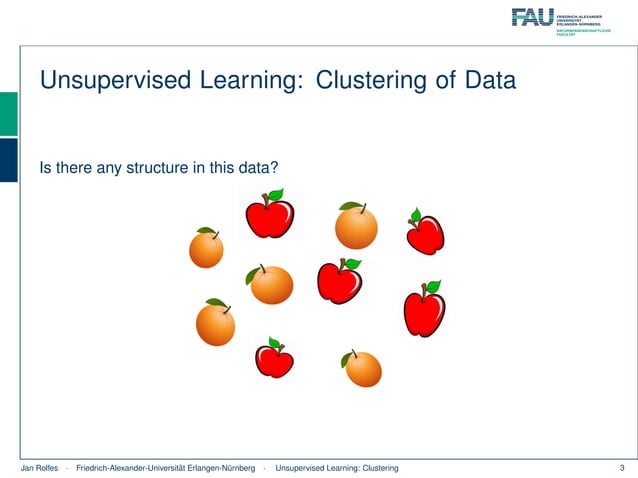 Unsupervised Learning Clustering - Mathematcis | PPT
