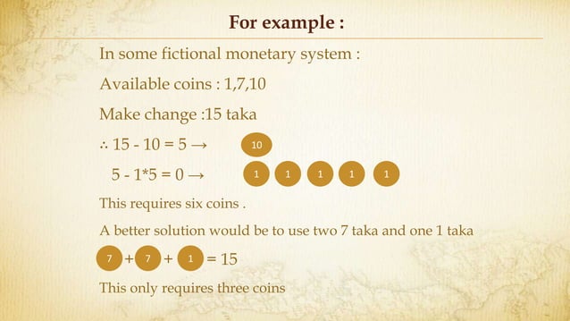 Coin Change : Greedy vs Dynamic Programming | PPTX | Programming ...