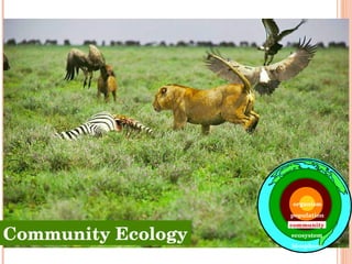 Community Ecology population ecosystem community biosphere organism 