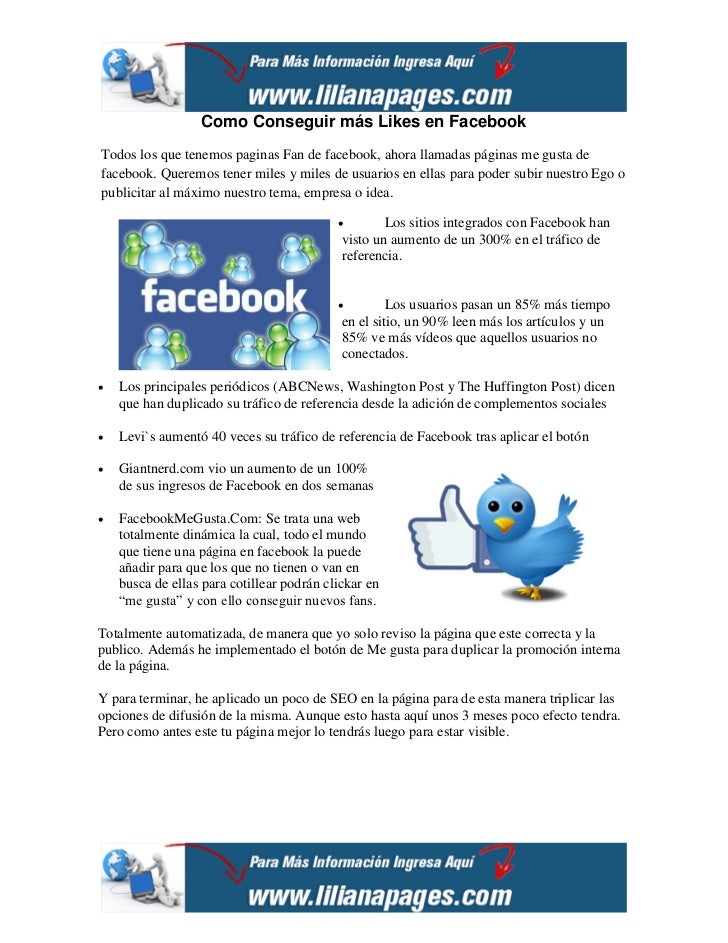 Como Consigo Mas Likes En Facebook