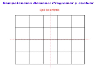 Ejes de simetría Competencias Básicas: Programar y evaluar 