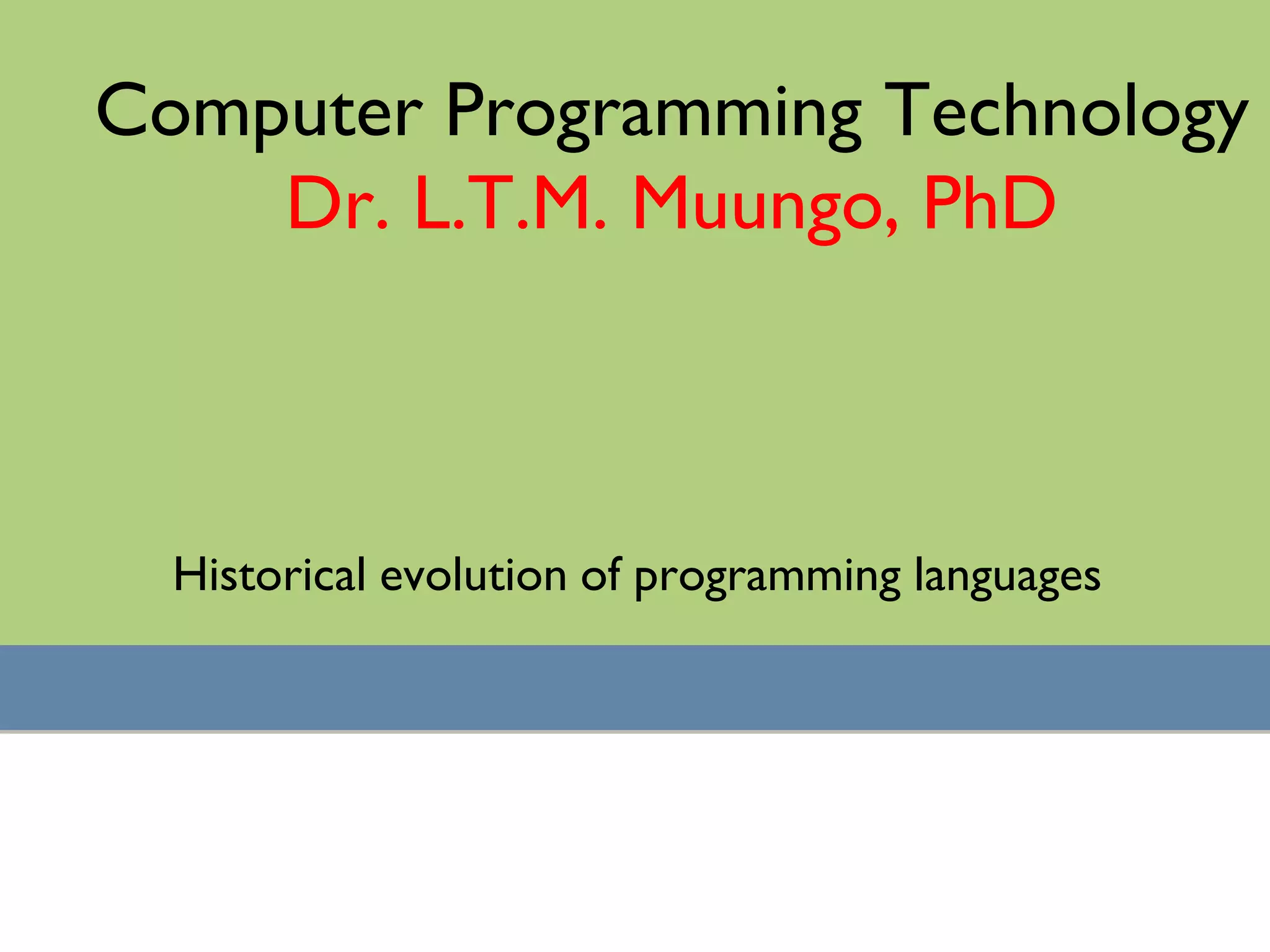 2 computer programming technology | PPT