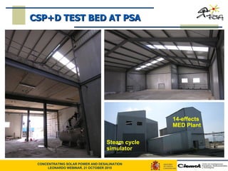 14-effects MED Plant Steam cycle simulator CSP+D TEST BED AT PSA 
