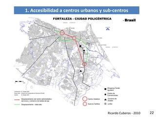 22
1. Accesibilidad a centros urbanos y sub-centros
- Brasil
Ricardo Cuberos - 2010
 