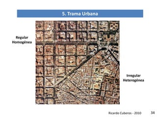 34
5. Trama Urbana
Regular
Homogénea
Irregular
Heterogénea
Ricardo Cuberos - 2010
 