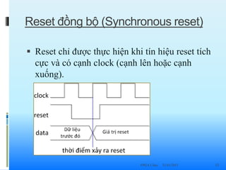Synchronous Deassert Reset Cổng Logic | PPTX