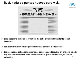 37
¿Necesidad
consejo?
Pensamiento Anterior
al Consejo
Consejo Adm/
Consejo AsesorDefinición
CEO – StartUp – Consejo Asesor/Administración
StartUps
1
2
3
Indice
Relación
contractual Funciones
Funciones
Estructura
¿Para qué? ¿Por qué?
¿Dónde lo encuentro?
Consejos
GroupThink Buen Gobierno Normas y LeyesReuniones
 