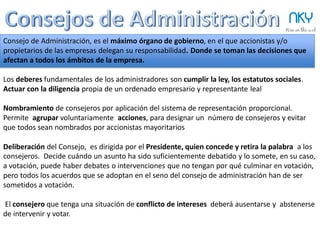 49 NKY
Ideas: resolución de conflictos
Discusiones “negativas" en el Consejo
son muy perjudiciales para la compañía.
¿Y si no se ponen de acuerdo?
 