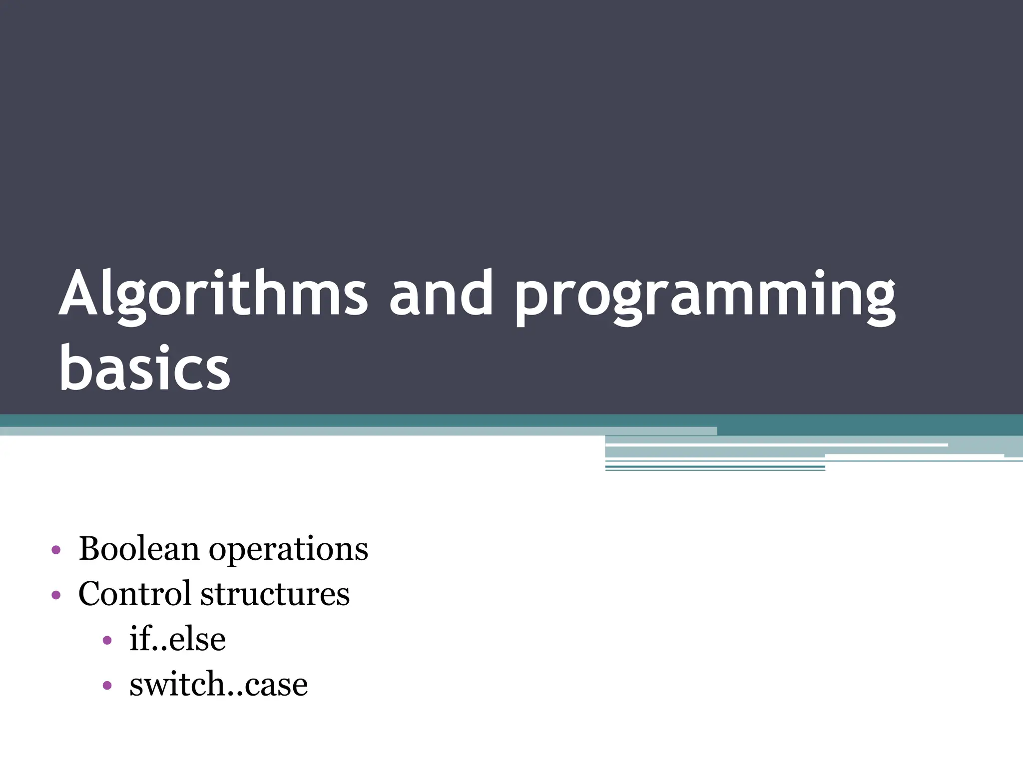 Control Structures, If..else, switch..case.pptx