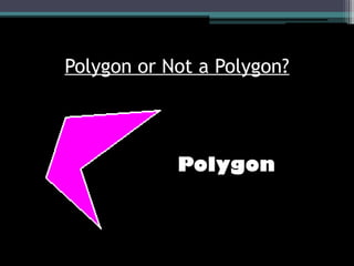 Polygon or Not a Polygon?
Polygon
 