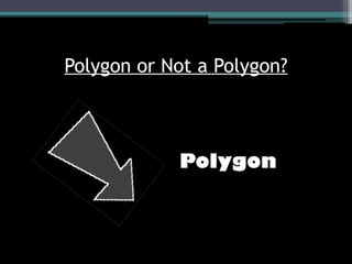 Polygon or Not a Polygon?
Polygon
 
