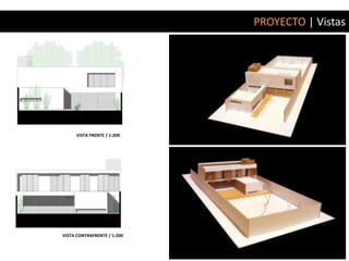 PROYECTO | Vistas




     VISTA FRENTE / 1:200




VISTA CONTRAFRENTE / 1:200
 