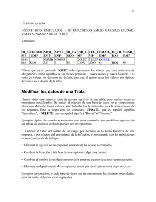 2. creación de tablas 2007