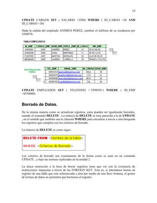 2. creación de tablas 2007