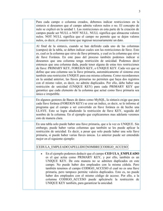2. creación de tablas 2007