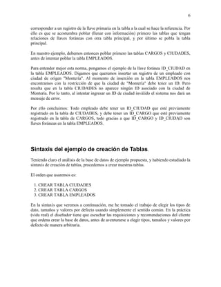 2. creación de tablas 2007