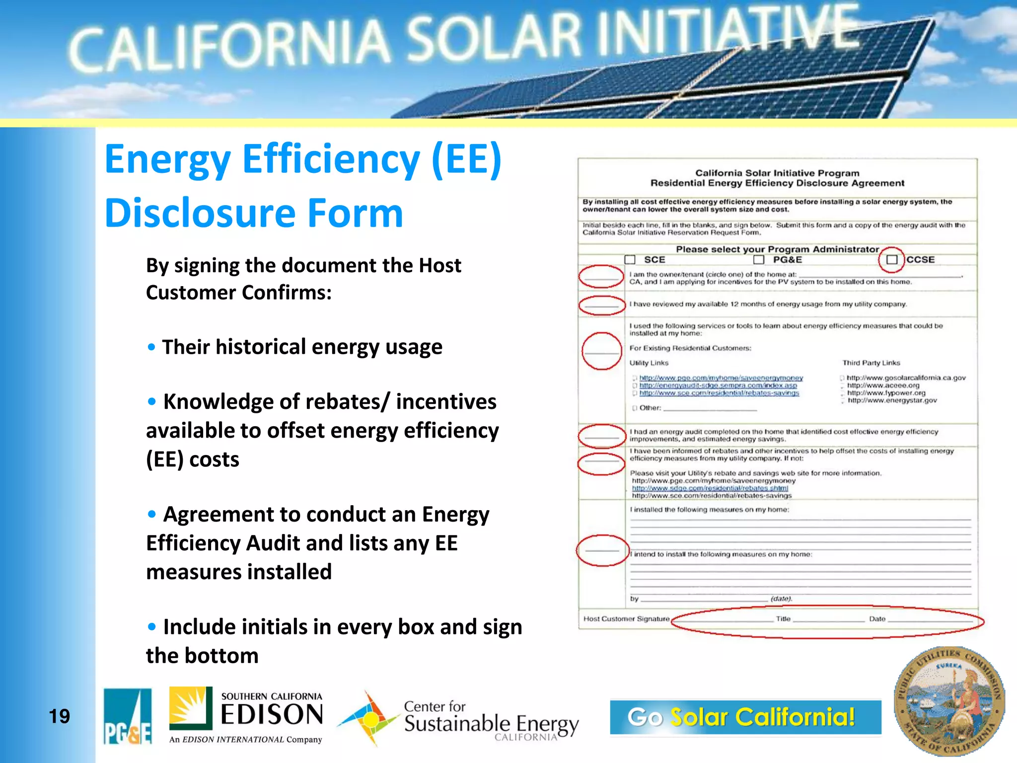 ,%1./;&,>>"3"1%3;&@,,B&
     G"#36$#F.1&Q$.0
       I;&#"/%"%/&?E1&($3F01%?&?E1&D$#?&
       *F#?$01.&*$%>".0#=

        :E1".&E"#?$."3'6&1%1./;&F#'/1

         J%$561(/1&$>&.1A'?1#R&"%31%?"21#&
       '2'"6'A61&?$&$>>#1?&1%1./;&1>>"3"1%3;&
       @,,B&3$#?#

         4/.1101%?&?$&3$%(F3?&'%&,%1./;&
       ,>>"3"1%3;&4F("?&'%(&6"#?#&'%;&,,&
       01'#F.1#&"%#?'661(

         <%36F(1&"%"?"'6#&"%&121.;&A$T&'%(&#"/%&
       ?E1&A$??$0&

19
 