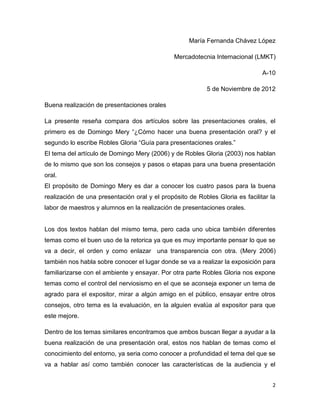 Buena presentacion de presentaciones orales